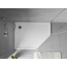 Mexen Flow brodzik pięciokątny slim lewy 100 x 80 cm, biały połysk - 46P108010L