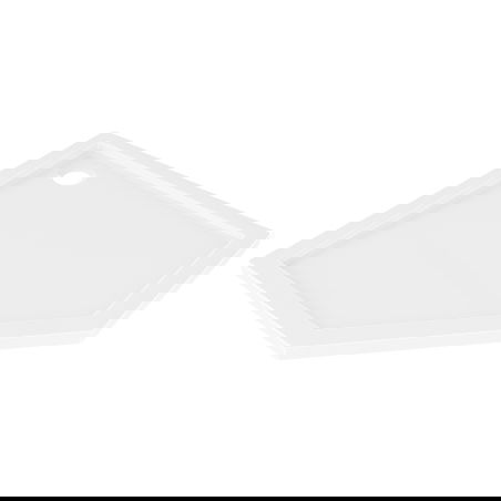 Mexen Flow fünfeckige Duschwanne slim 100 x 100 cm, weiß glänzend - 46P101010