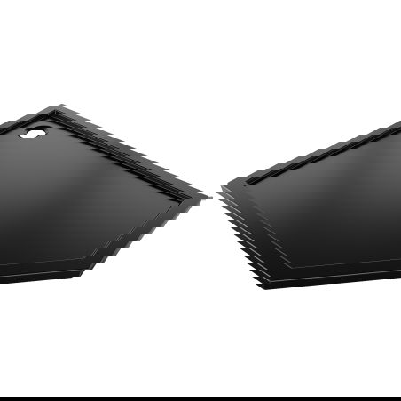 Mexen Flow base de duche pentagonal slim esquerdo 100 x 80 cm, preto mate - 46P708010L