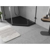 Mexen Flow brodzik pięciokątny slim lewy 100 x 90 cm, czarny mat - 46P709010L
