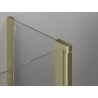 Mexen Mist T Duschkabine schwenkbar 100 x 80 cm, transparent, gebürstetes Gold - 8A4T-100-080-55-00