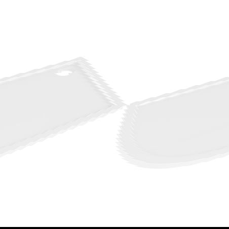 Mexen Flow receveur de douche semi-circulaire asymétrique slim droit 90 x 80 cm, blanc brillant - 46Q108090R