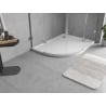 Mexen Flow receveur de douche demi-circulaire asymétrique slim droit 90 x 80 cm, blanc brillant - 46Q108090R