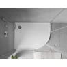 Mexen Flow asymmetrische, halbrunde Slim-Duschwanne links 100 x 80 cm, weiß glänzend - 46Q108010L