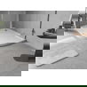 Mexen Flow asymmetrische slanke halve ronde douchebak links 100 x 90 cm, glanzend wit - 46Q109010L