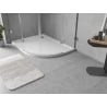Mexen Flow semi-circular asymmetrical slim left shower tray 100 x 90 cm, glossy white - 46Q109010L