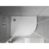 Mexen Flow dušialus poolringikujuline, asümmeetriline, madal, vasak 100 x 90 cm, valge läige - 46Q109010L