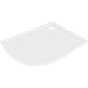 Mexen Flow brodzik półokrągły asymetryczny slim prawy 100 x 90 cm, biały połysk - 46Q109010R