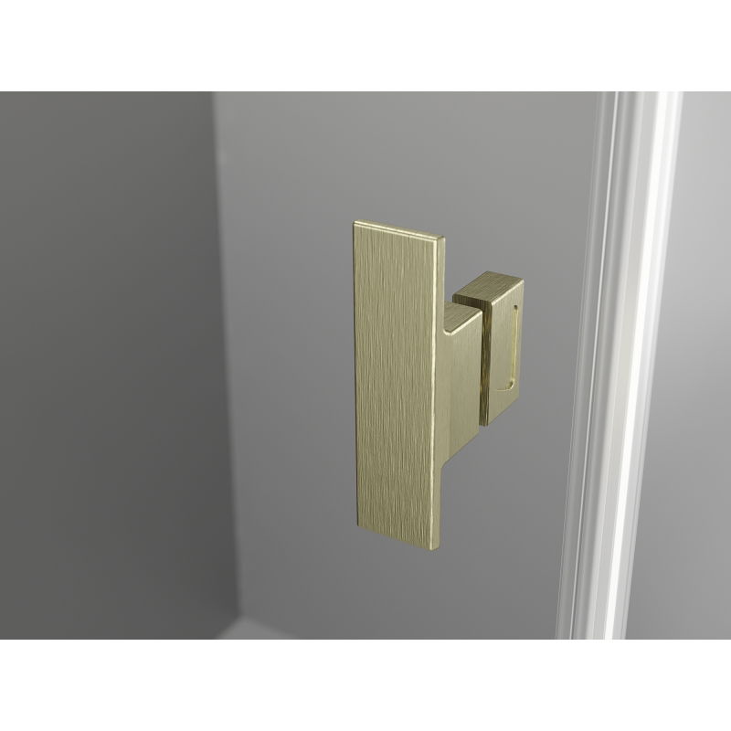 Mexen Mist T cabine de douche pivotante 90 x 120 cm, transparent, or brossé - 8A4T-090-120-55-00