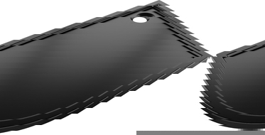 Mexen Flow receveur de douche semi-circulaire asymétrique slim droit 100 x 90 cm, noir mat - 46Q709010R