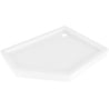 Mexen Flow+ receveur pentagonal droit 90 x 80 cm, blanc brillant - 46P108090RH