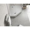 Mexen Flow+ viiekandiline dušinurk parempoolne 90 x 80 cm, valge läige - 46P108090RH