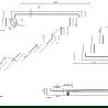 Mexen Flow+ vijfhoekige douchebak links 100 x 80 cm, wit glans - 46P108010LH