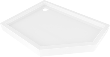 Mexen Flow+ Pentagonalno tuš korito lijevo 100 x 80 cm, bijeli sjaj - 46P108010LH