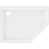 Mexen Flow+ receveur d'angle pentagonal gauche 100 x 80 cm, blanc brillant - 46P108010LH