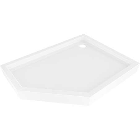 Mexen Flow+ viiekandiline dušialus parempoolne 100 x 80 cm, valge läige - 46P108010RH