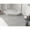 Mexen Flow+ viiekujuline dušialus vasak 100 x 90 cm, valge läige - 46P109010LH