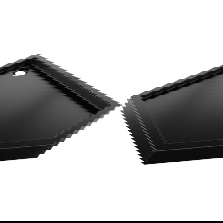 Mexen Flow+ vijfhoekige douchebak links 90 x 80 cm, zwarte mat - 46P708090LH