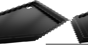 Mexen Flow+ vijfhoekige douchebak links 90 x 80 cm, zwarte mat - 46P708090LH