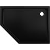 Mexen Flow+ Fünfeck-Duschwanne rechts 90 x 80 cm, schwarz matt - 46P708090RH
