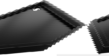 Mexen Flow+ plato de ducha pentagonal izquierdo 80 x 100 cm, negro mate - 46P708010LH