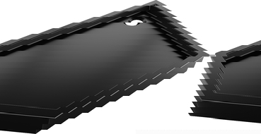 Mexen Flow+ base de duche pentagonal direita 100 x 80 cm, preto mate - 46P708010RH