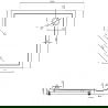 Mexen Flow+ kwadrant douchebak rechts 100 x 90 cm, zwart mat - 46P709010RH
