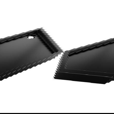 Mexen Flow+ piatto doccia pentagonale destro 100 x 90 cm, nero opaco - 46P709010RH