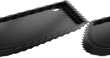 Mexen Flow+ base de duche semicircular assimétrica direita 90 x 80 cm, preto mate - 46Q708090RH