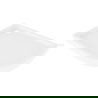 Mexen Flow+ asymmetrical left semicircular shower tray 100 x 80 cm, white gloss - 46Q108010LH