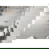 Mexen Flow+ receveur de douche semi-circulaire asymétrique gauche 100 x 80 cm, blanc brillant - 46Q108010LH