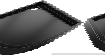 Mexen Flow+ receveur de douche semi-circulaire asymétrique gauche 100 x 90 cm, noir mat - 46Q709010LH