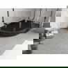 Mexen Flow+ asymmetrische rechte, halbrunde Duschwanne 100 x 90 cm, schwarz matt - 46Q709010RH