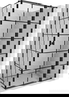 Mexen Mist T dušas kabīne ar labajām atveramajām durvīm 95 x 100 cm, melns režģis, melns - 8A4T-095-100-70-77-P