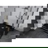 Mexen Apia schuifdouchecabine 140 x 90 cm, transparant, chroom + Flat douchebak, zwart - 840-140-090-01-00-4070