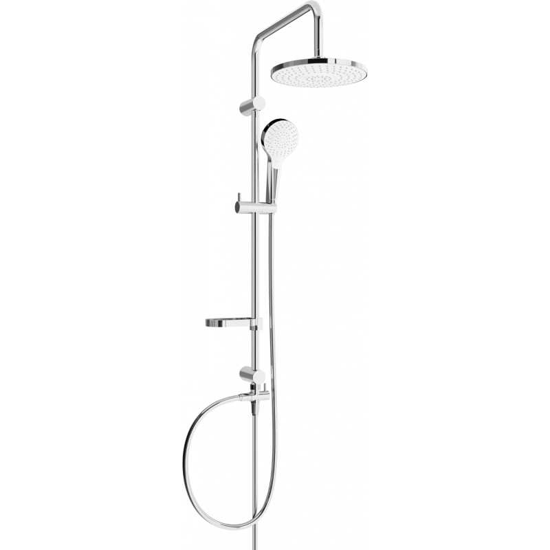 Mexen X05 douchekolom, chroom/wit - 798050591-00