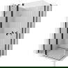 Mexen Mist Duo draaideur douchecabine 100 x 85 cm, transparant, zwart - 8A4-100-085-70-00