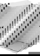 Mexen Mist Duo Pendeltür-Duschkabine 120 x 90 cm, transparent, schwarz - 8A4-120-090-70-00