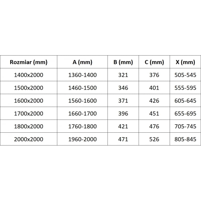 Mexen Velar L Duo 140 cm Sliding Shower Door, Transparent, Brushed Gold - 871-140-003-02-55