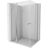 Mexen Mist L Duo hinged dušikabiin 95 x 90 cm, läbipaistev, kroom - 8A4L-095-090-01-00