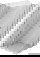 Mexen Mist L Duo scharnierende douchecabine 115 x 90 cm, transparant, chroom - 8A4L-115-090-01-00