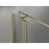 Mexen Mist T cabine de douche pivotante 115 x 120 cm, transparent, or brossé - 8A4T-115-120-55-00