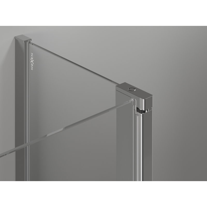 Mexen Mist L Duo shower enclosure hinged 110 x 95 cm, transparent, chrome - 8A4L-110-095-01-00