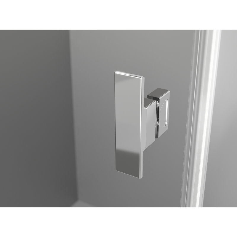 Mexen Mist L Δίδυμο ανοιγόμενο ντουζιέρα 120 x 115 cm, διάφανο, χρώμιο