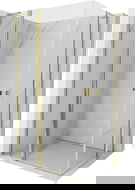 Mexen Mist L Duo cabine de douche battante 120 x 90 cm, transparent, or - 8A4L-120-090-50-00