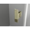 Mexen Mist L Duo cabine de douche pivotante 95 x 95 cm, transparente, or - 8A4L-095-095-50-00