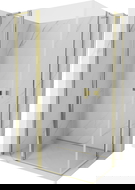 Mexen Mist L Duo Duschkabine schwenkbar 100 x 95 cm, transparent, gold - 8A4L-100-095-50-00