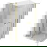 Mexen Mist L Διπλή καμπίνα ντους ανοιγόμενη 105 x 100 cm, διαφανής, χρυσή