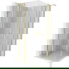 Mexen Mist L Duo draaideur douchecabine 95 x 95 cm, transparant, geborsteld goud - 8A4L-095-095-55-00