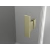 Mexen Mist L Duo swing shower enclosure 110 x 105 cm, transparent, brushed gold - 8A4L-110-105-55-00